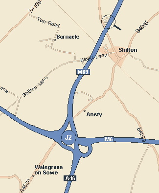 overview map of the location of our premises